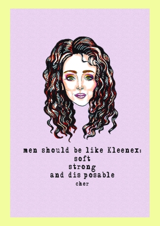 Cher Greetings Card