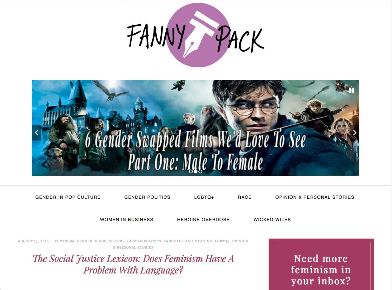 Fanny Pack Site Design